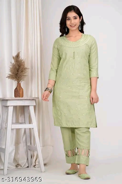 Rayon Kurta Pant with juti
