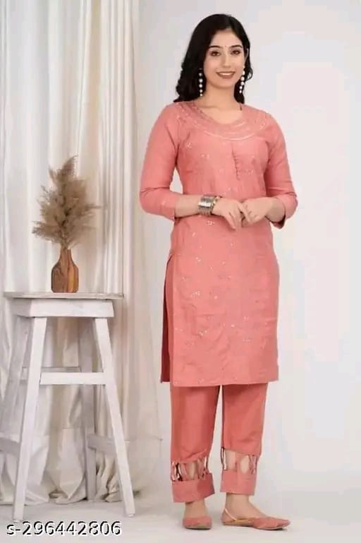 Rayon Kurta Pant with juti